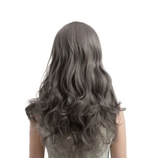 Long Layered Gray Blonde Hairstyle